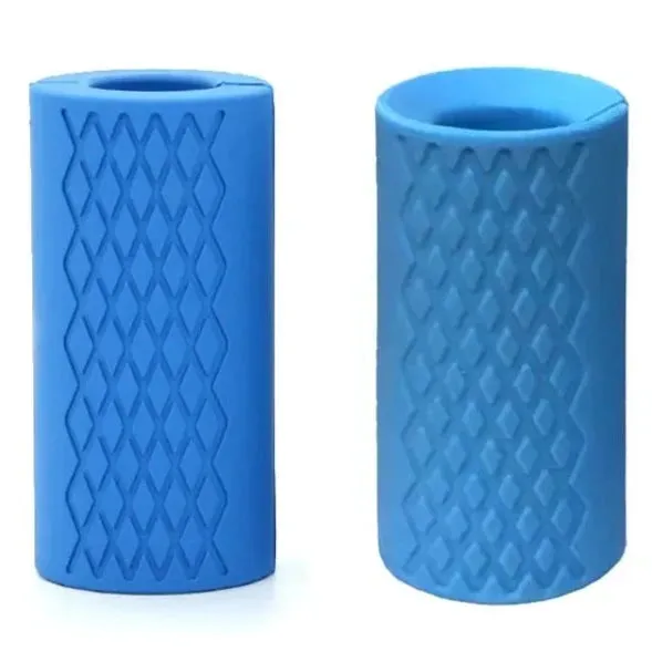 Anti-Slip Barbell Grips: Silicone Rubber Dumbbell Hand Protectors