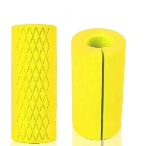 Anti-Slip Barbell Grips: Silicone Rubber Dumbbell Hand Protectors