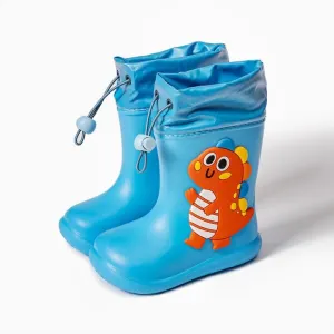 Blue Dinosaur 140Cartoon Unicorn Dinosaur Children Rain Boots Lace Up Eva Soft Boys Girls Rain Shoes Light Waterproof Non Slip Kids Rainboots