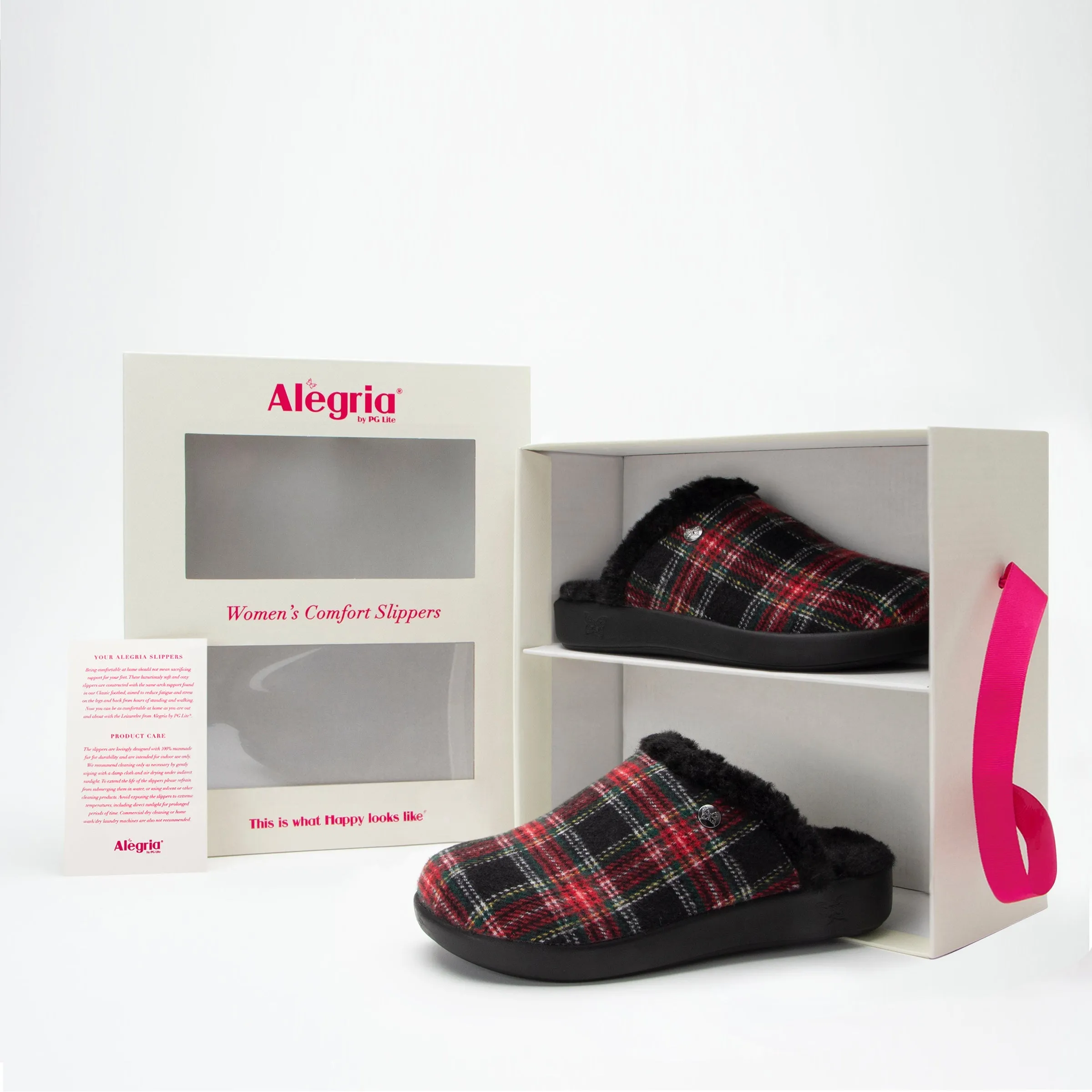 Comfee Plaidly Black Slipper