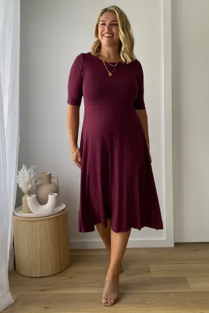 Harmony Dress - Burgundy