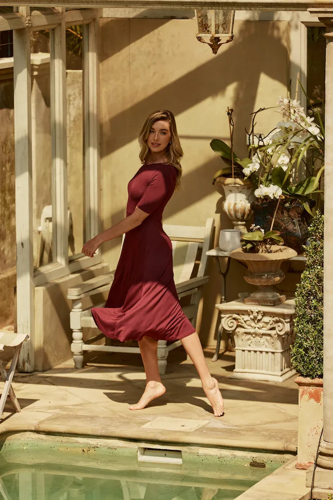 Harmony Dress - Burgundy