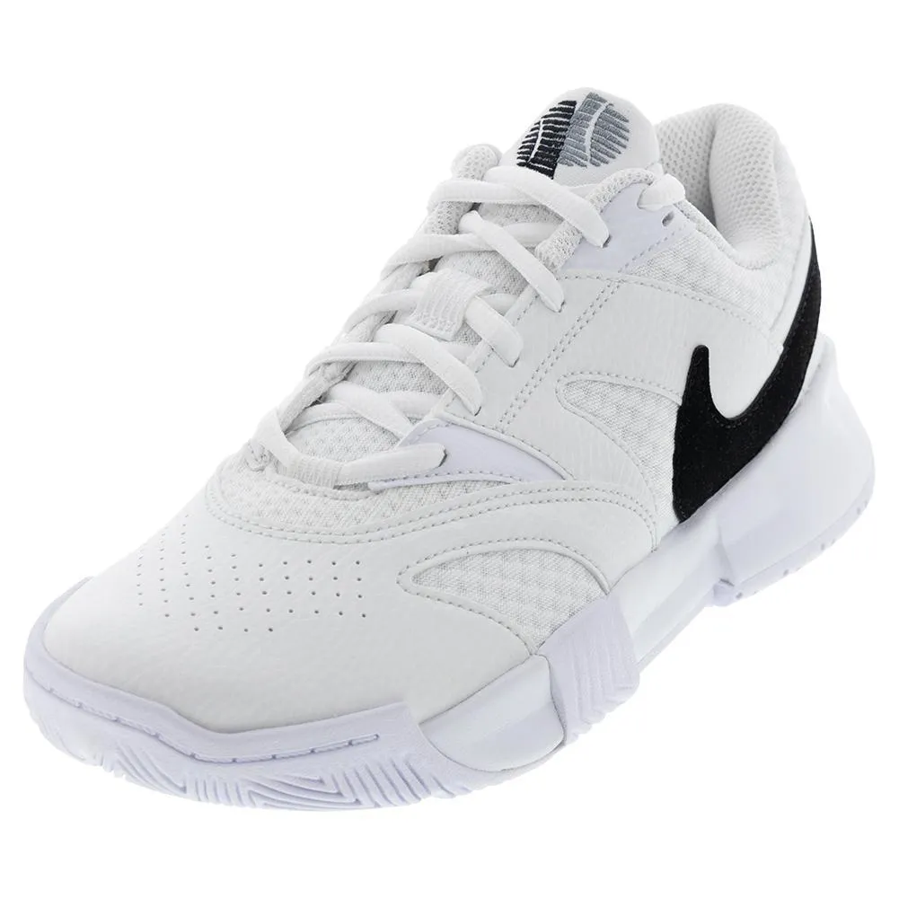 Women's Court Lite 4 Tennis Shoes White and Black