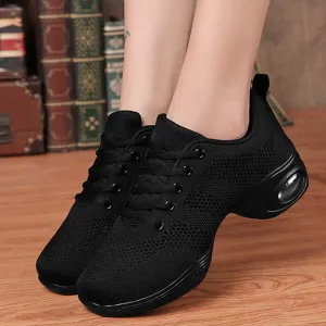 Women's Lace-up Dance Sneakers Party Training Performance Professional Dance Shoes Modern Jazz Dance